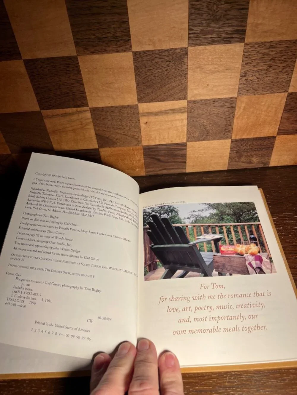 Recipes for Romantics Cookbook Gail Greco A770